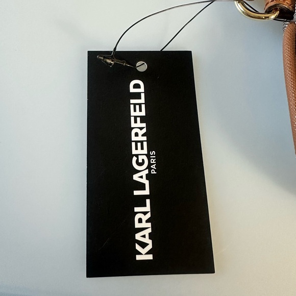 Karl Lagerfeld Tan and Brown Monogram Wristlet (Brand new with Tag) - Picture 2 of 5